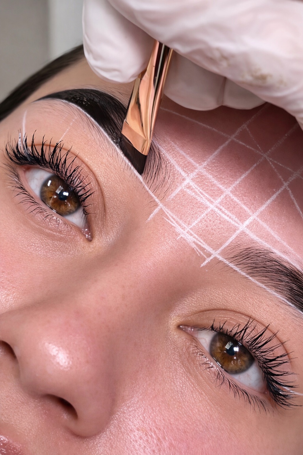 Precision brow mapping and tint application
